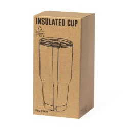 Mug Isotherme Éco-responsable Personnalisé Thermique Atinger pas cher Couleurs : argenté Matières : acier inoxydable recyclé mar