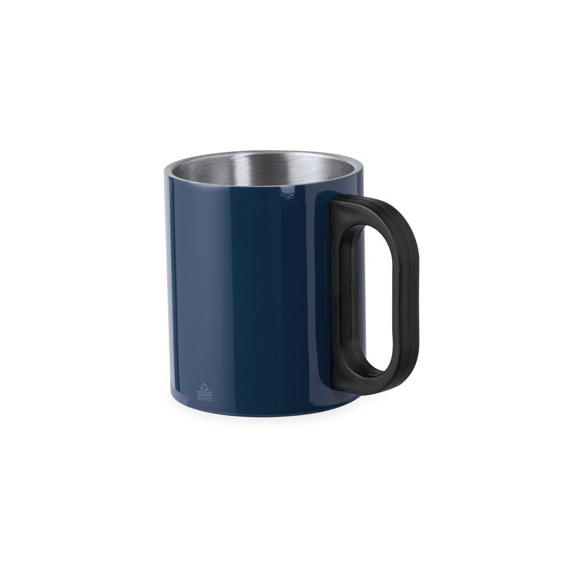 Tasse Éco-Responsable en Acier Recyclé Personnalisée Korpla à Prix Abordable Matières : polypropylène (PP) Couleurs : bleu marin