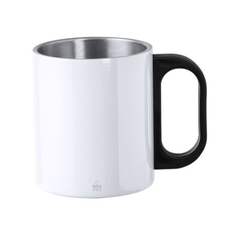 Tasse Éco-Responsable en Acier Recyclé Personnalisée Korpla à Prix Abordable Matières : polypropylène (PP) Couleurs : noir goodi