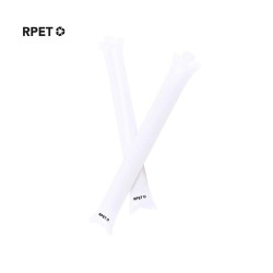 Bâtons Éco-responsables Gonflables Personnalisés pas cher Tap Tap Viorix Matières : PET recyclé Couleurs : blanc 2