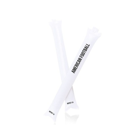 Bâtons Éco-responsables Gonflables Personnalisés pas cher Tap Tap Viorix Matières : PET recyclé Couleurs : blanc cadeau entrepri
