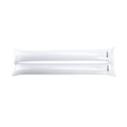 Bâtons Éco-responsables Gonflables Personnalisés pas cher Tap Tap Viorix Matières : PET recyclé Couleurs : blanc goodies publici