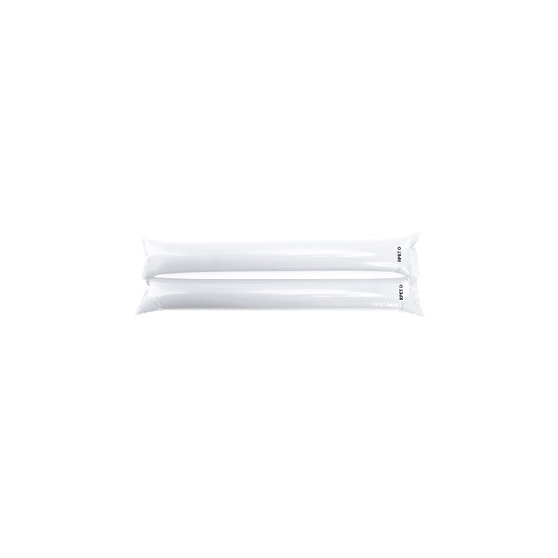 Bâtons Éco-responsables Gonflables Personnalisés pas cher Tap Tap Viorix Matières : PET recyclé Couleurs : blanc goodies publici