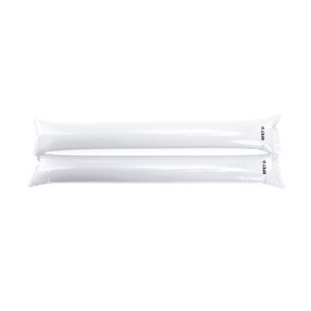 Bâtons Éco-responsables Gonflables Personnalisés pas cher Tap Tap Viorix Matières : PET recyclé Couleurs : blanc goodies publici