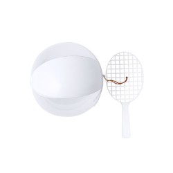 Set Personnalisé de Raquette et Ballon - Skippy Couleurs : blanc
