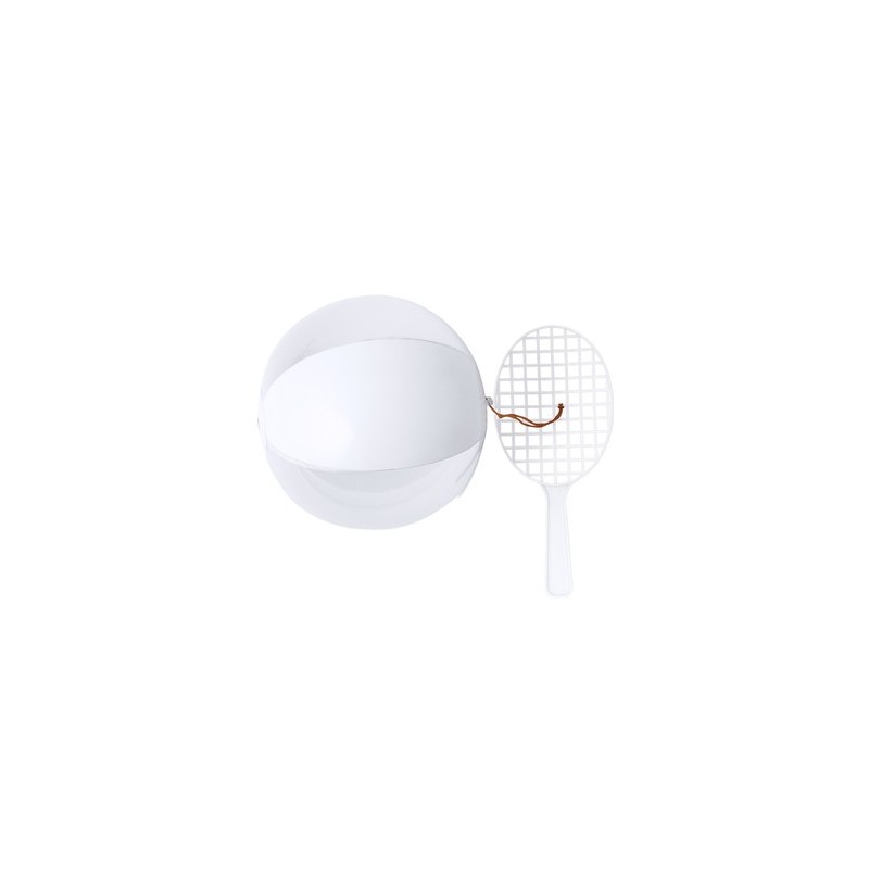 Set Personnalisé de Raquette et Ballon - Skippy Couleurs : blanc