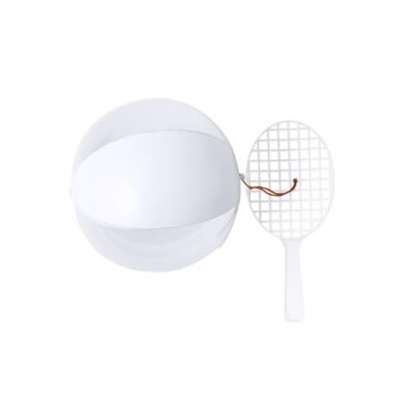 Set Personnalisé de Raquette et Ballon - Skippy Couleurs : blanc