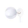 Set Personnalisé de Raquette et Ballon - Skippy Couleurs : blanc