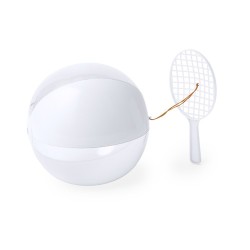 Set Personnalisé de Raquette et Ballon - Skippy Couleurs : blanc cadeau entreprise pas cher