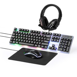 Set Éco-responsable et Personnalisé pour une Expérience de Jeu Ultime - Gamer Thrym Couleurs : noir cadeau entreprise pas cher