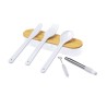 Set de Couverts Éco-responsables Personnalisés Milner Matières : bambou Couleurs : blanc cadeau entreprise pas cher
