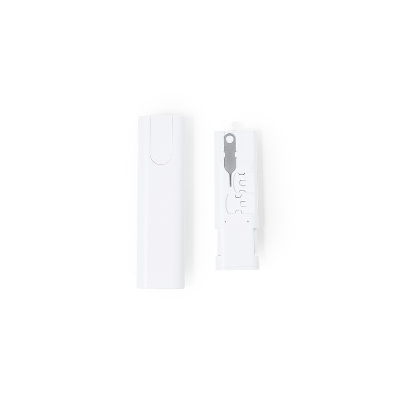 Set de Câbles Adaptateurs Personnalisés Économiques Tich Couleurs : blanc marquage laser ultra précis