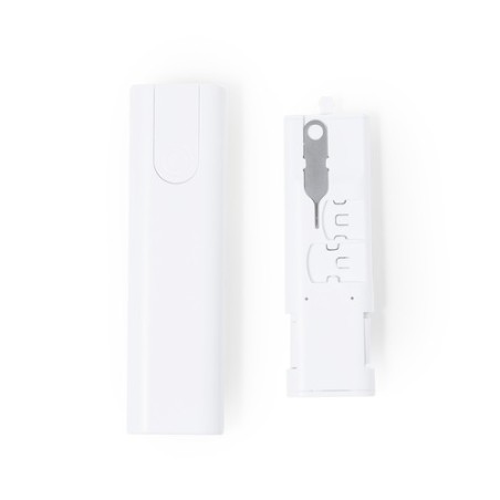 Set de Câbles Adaptateurs Personnalisés Économiques Tich Couleurs : blanc marquage laser ultra précis