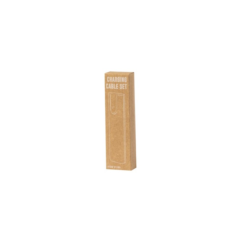 Set de Câbles Adaptateurs Personnalisés Économiques Tich Couleurs : blanc cadeau collaborateur premium