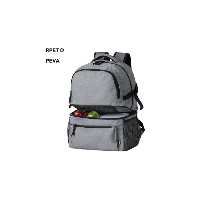 Sac à Dos Glacière Durable et Chic Personnalisable Hildan Matières : PEVA Couleurs : gris personnalisable avec votre logo