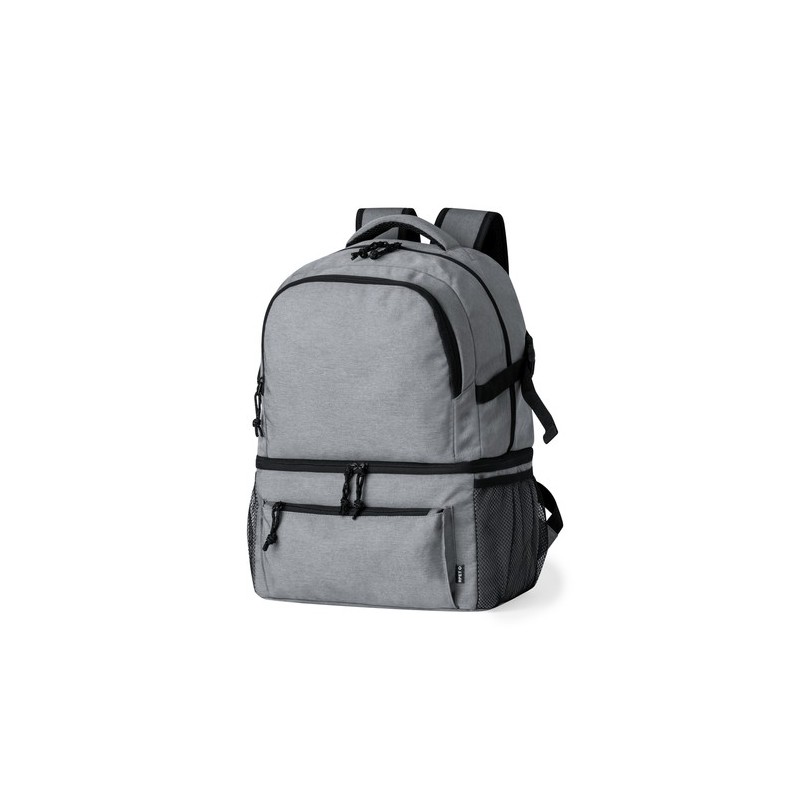 Sac à Dos Glacière Durable et Chic Personnalisable Hildan Matières : PEVA Couleurs : gris cadeau entreprise pas cher