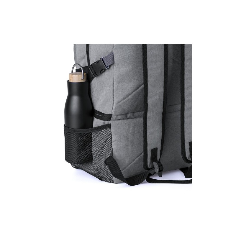 Sac à Dos Glacière Durable et Chic Personnalisable Hildan Matières : PEVA Couleurs : gris marquage laser ultra précis