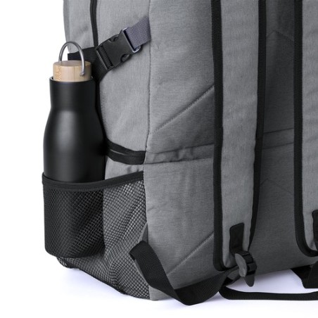Sac à Dos Glacière Durable et Chic Personnalisable Hildan Matières : PEVA Couleurs : gris marquage laser ultra précis