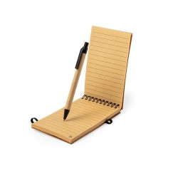 Cahier Éco-responsable Personnalisé en Liège Teyaki pas cher Matières : liège Couleurs : noir cadeau entreprise pas cher