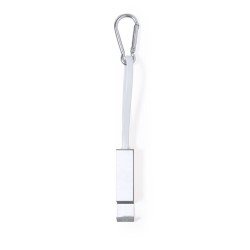 Câble de Charge Multifonction Éco-responsable Personnalisé - Pek Matières : aluminium recyclé  Couleurs : bleu cadeau collaborat
