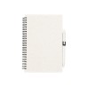 Cahier Éco-responsable et Stylo Personnalisé - Pas Cher Emily Matières : polypropylène (PP) Couleurs : naturel