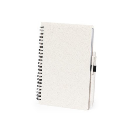 Cahier Éco-responsable et Stylo Personnalisé - Pas Cher Emily Matières : polypropylène (PP) Couleurs : naturel cadeau entreprise