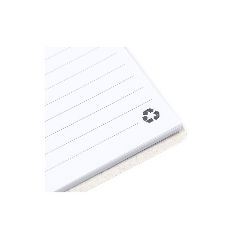 Cahier Éco-responsable et Stylo Personnalisé - Pas Cher Emily Matières : polypropylène (PP) Couleurs : naturel impression haute 