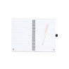Cahier Éco-responsable et Stylo Personnalisé - Pas Cher Emily Matières : polypropylène (PP) Couleurs : naturel marquage laser ul