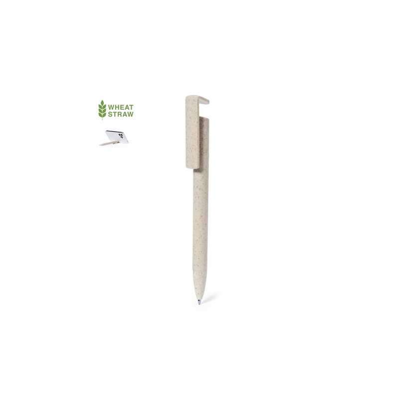 Stylo Support Éco-responsable Cadeau d'Entreprise Polus Matières : ABS Couleurs : naturel personnalisation rapide en France