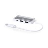 Hub USB Personnalisé High Tech - Hevan Couleurs : blanc personnalisable avec votre logo