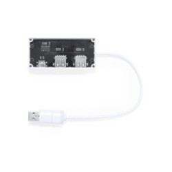 Hub USB Personnalisé High Tech - Hevan Couleurs : blanc impression haute définition