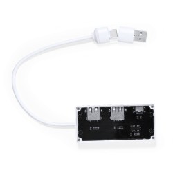 Hub USB Personnalisé High Tech - Hevan Couleurs : blanc cadeau collaborateur premium