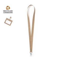 Lanyard Publicitaire Nerthus - Éco-responsable et Personnalisé Matières : carton recyclé