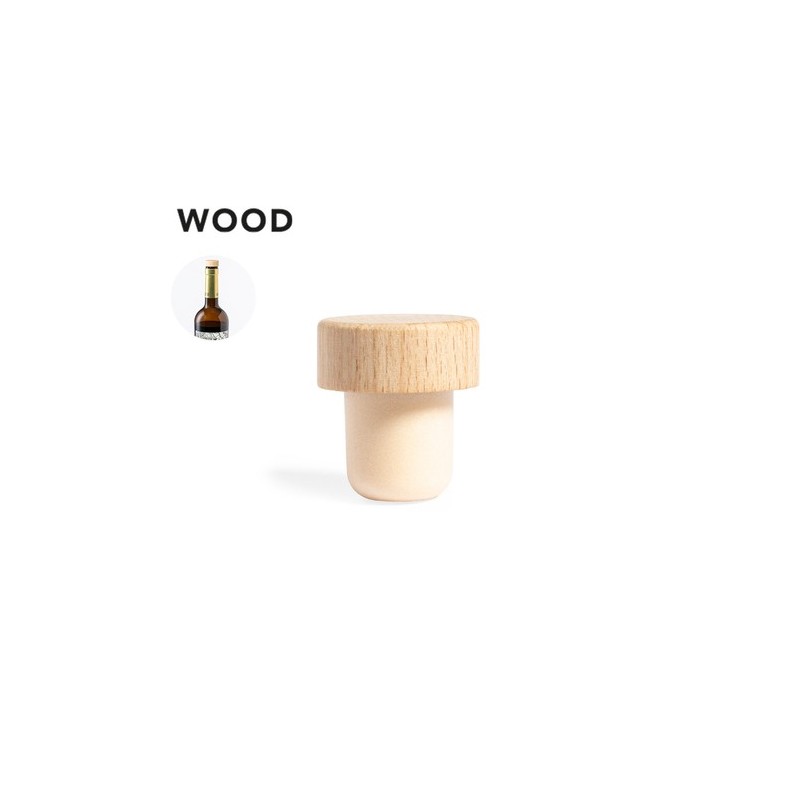 Bouchon Éco-responsable Personnalisé pour Vin - Filden Matières : bois