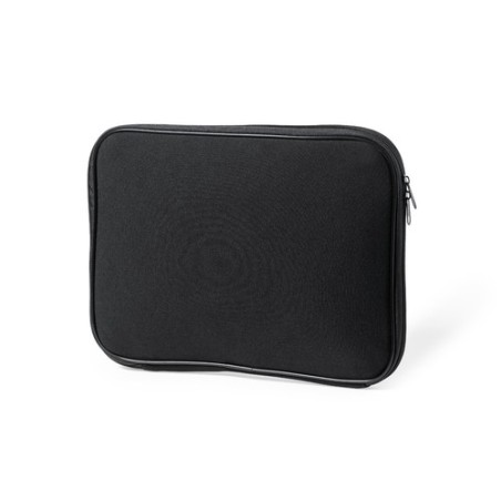 Housse Élégante et Pratique Personnalisée pour Ordinateur Portable Jobik Matières : softshell Couleurs : noir cadeau entreprise 