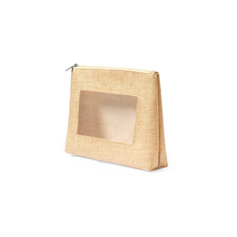 Trousse de Toilette Personnalisable Éco-responsable Flumit Matières : polyester Couleurs : naturel cadeau entreprise pas cher