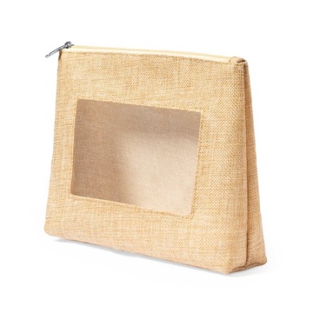 Trousse de Toilette Personnalisable Éco-responsable Flumit Matières : polyester Couleurs : naturel cadeau entreprise pas cher