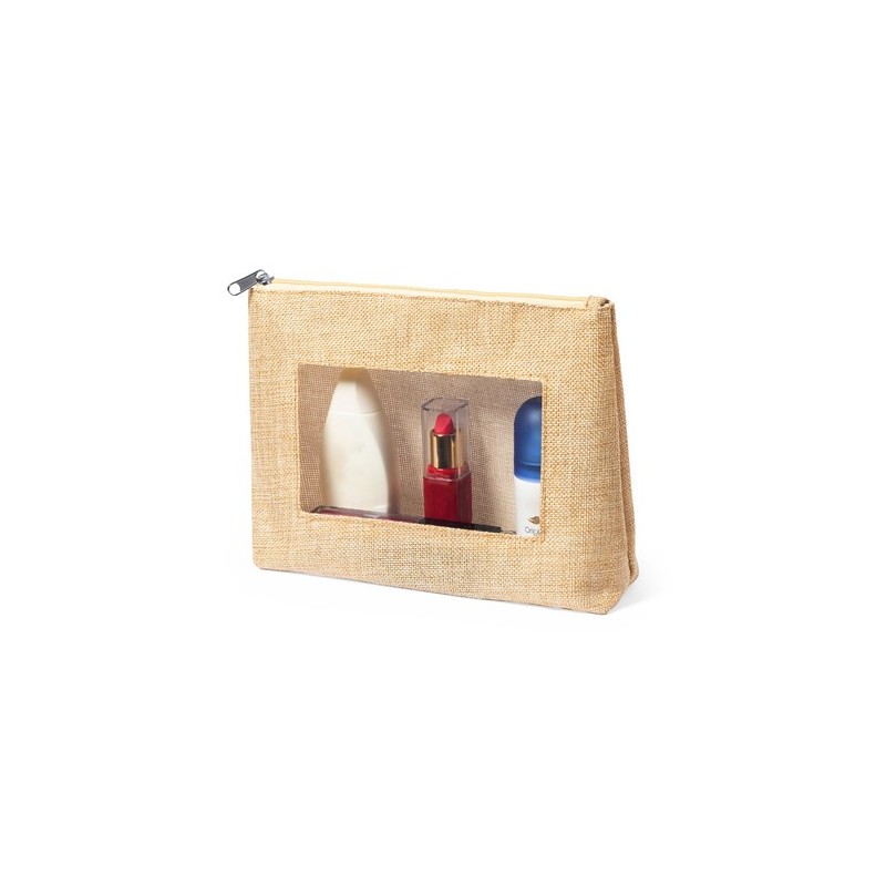 Trousse de Toilette Personnalisable Éco-responsable Flumit Matières : polyester Couleurs : naturel goodies publicitaire événemen