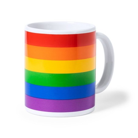 Tasse Personnalisée Publicitaire Éco-responsable Mug Mercurik Matières : céramique Couleurs : rainbow