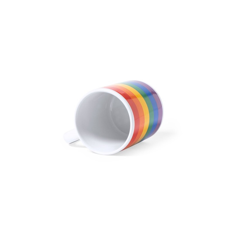 Tasse Personnalisée Publicitaire Éco-responsable Mug Mercurik Matières : céramique Couleurs : rainbow impression haute définitio
