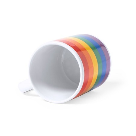 Tasse Personnalisée Publicitaire Éco-responsable Mug Mercurik Matières : céramique Couleurs : rainbow impression haute définitio