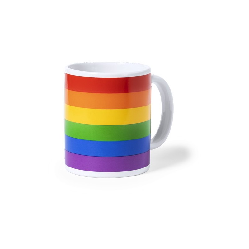 Tasse Personnalisée Publicitaire Éco-responsable Mug Mercurik Matières : céramique Couleurs : rainbow marquage laser ultra préci
