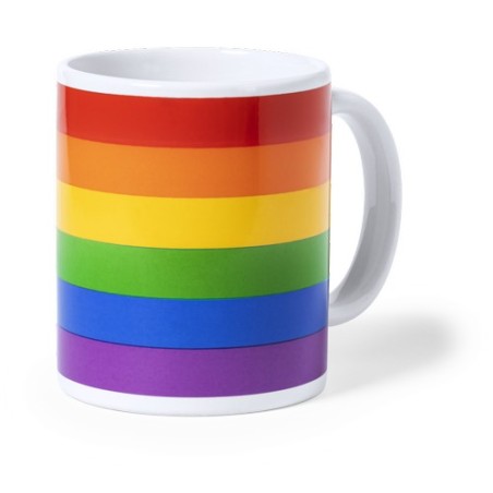 Tasse Personnalisée Publicitaire Éco-responsable Mug Mercurik Matières : céramique Couleurs : rainbow marquage laser ultra préci