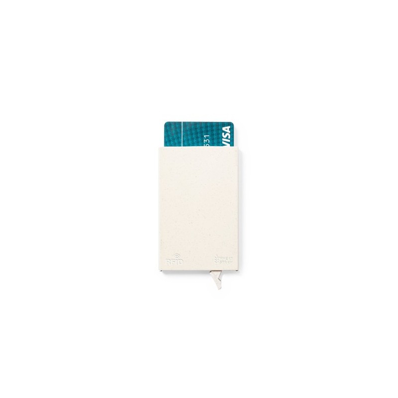 Porte-Cartes Éco-responsable et Sécurisé Personnalisé - Faxol Matières : ABS Couleurs : naturel goodies publicitaire événementie