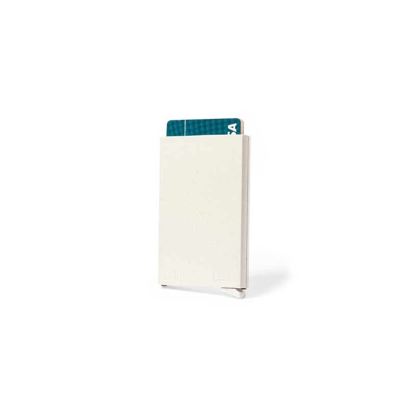 Porte-Cartes Éco-responsable et Sécurisé Personnalisé - Faxol Matières : ABS Couleurs : naturel impression haute définition