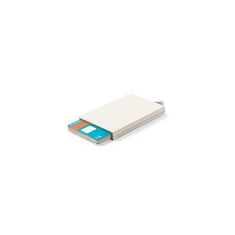 Porte-Cartes Éco-responsable et Sécurisé Personnalisé - Faxol Matières : ABS Couleurs : naturel marquage laser ultra précis