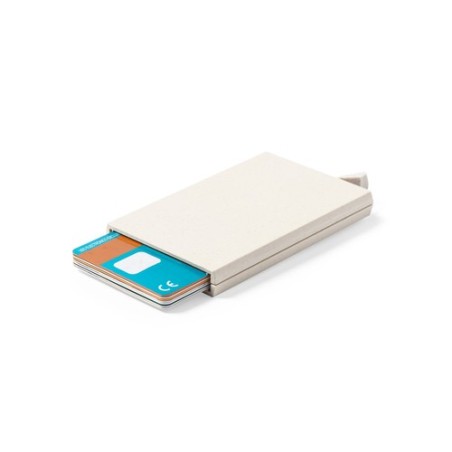 Porte-Cartes Éco-responsable et Sécurisé Personnalisé - Faxol Matières : ABS Couleurs : naturel marquage laser ultra précis