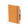 Set Éco-responsable Personnalisé de Cahier et Stylo Nauthax Matières : cuir recyclé Couleurs : marron personnalisable avec votre