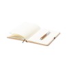 Set Éco-responsable Personnalisé de Cahier et Stylo Nauthax Matières : cuir recyclé Couleurs : marron goodies publicitaire événe