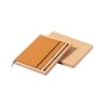 Set Éco-responsable Personnalisé de Cahier et Stylo Nauthax Matières : cuir recyclé Couleurs : marron impression haute définitio